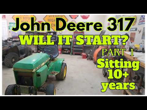 John Deere 317 lawn tractor revival video artwork